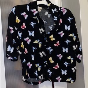 Butterfly crop top
